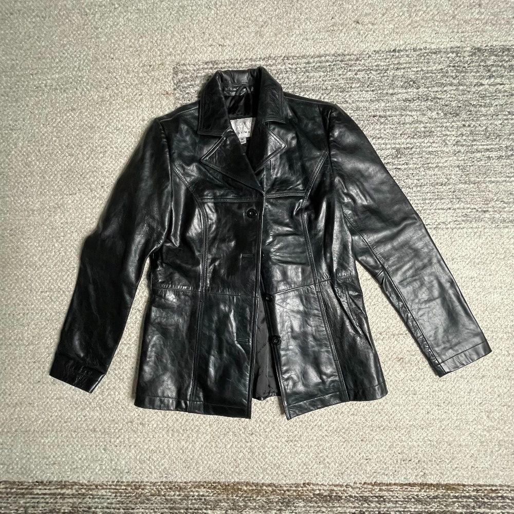Vintage Wilsons leather Maxima women's M Leather trench coat